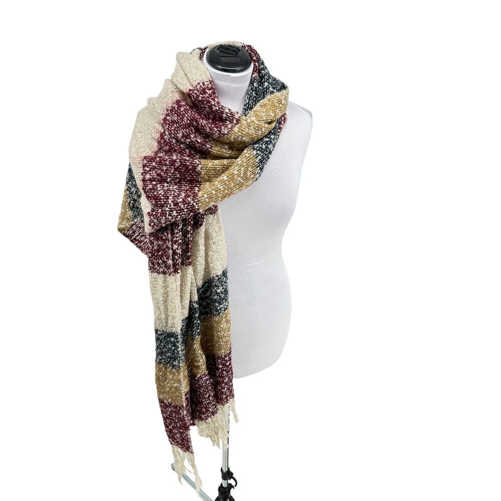Mudd One Size NWT Unisex Loose Weave Infinity Scarf‎ Blue, Beige, Purple